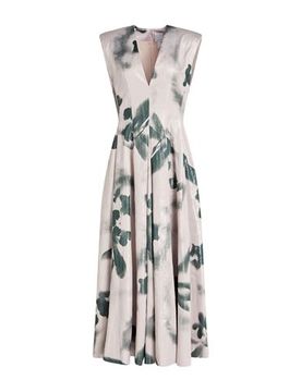 Vestido midi Mujer Gris perla 34 Mujer