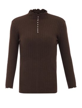CARNEA Jersey marrón oscuro