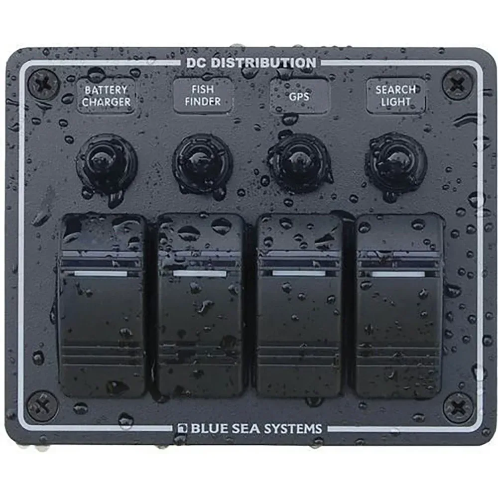 Water Resistant Panel 4 Position Black One Size unisex - Blue Sea Systems - FashionsVida
