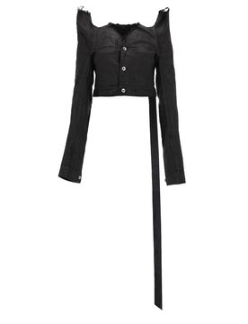 RICK OWENS DRKSHDW Frayed Jacket