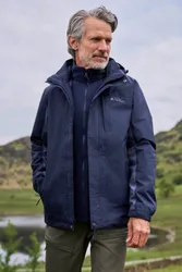 Thunderstorm Mens 3 in 1 Waterproof Jacket - Dark Blue - Dark Blue - Size: M