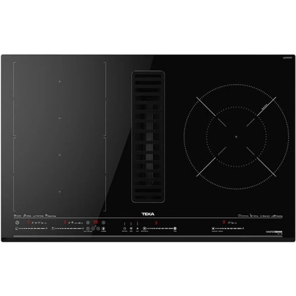 Placa de inducción 4 zonas de cocción, con extractor integrado - AFC 85628 MST BK - Teka - FashionsVida