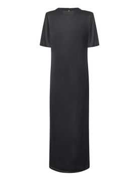 Vestito in raso a mezza manica