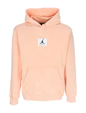 Felpa Leggera Cappuccio Uomo Essentials Statement Wash Fleece Hoodie Sunset Haze/sail - Jordan - FashionsVida