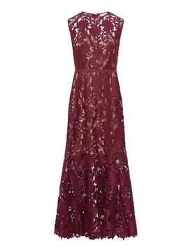 Vestito midi in pizzo guipure