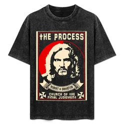 Robert De Grimston Process Church Design T-Shirt Large Size Loose Casual Tee
