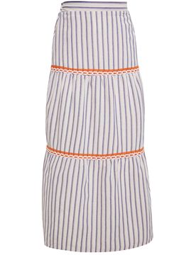 IZIA Falda azul / naranja / blanco