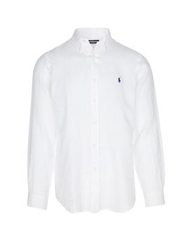 Camisa de lino Custom Fit blanco XL