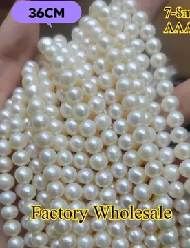 Mm AAAAA Near Round Rare Bead Highlighted Flawless Natural Freshwater Pearl for Jewelry Make DIY Necklace Accessories - Aliexpress - FashionsVida