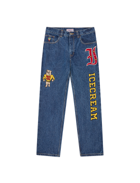 Mascot Denim Pants - Mid Wash Blue