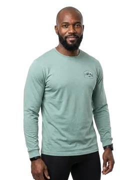Rash Guard Manches Longues Fly Home Sunshirt Seaside Heather L - Salty Crew - FashionsVida