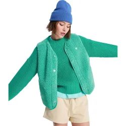 Chaleco de sherpa de mujer Iconic Town