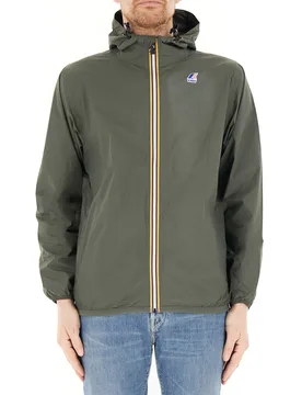 Giubbino con cappuccio VERDE MILITARE M - K-way - FashionsVida