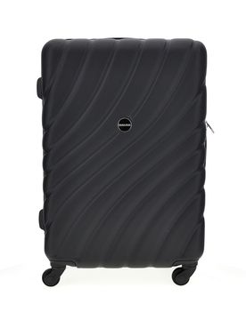 Valigia Trolley Grande rigida nera con lucchetto a combinazione PR185/G