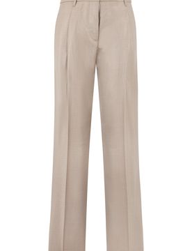 Relaxed-Fit Wool-Silk Trousers