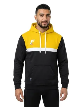 Sweat à Capuche Mediane Black / Yellow 4XL Homme - Force Xv - FashionsVida