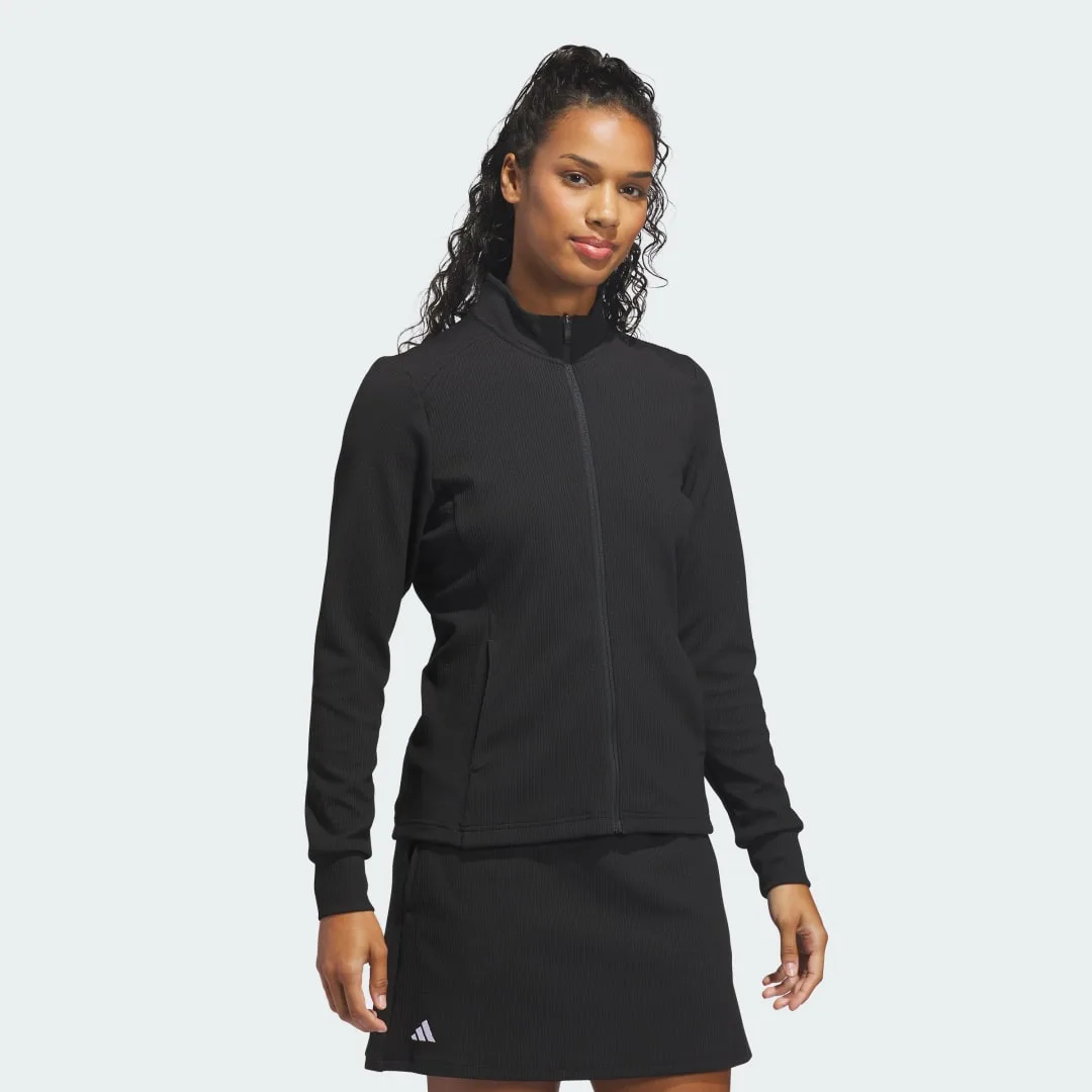 GIACCA FULL ZIP PERFORMANCE TEXTURE XS Black - Adidas - FashionsVida