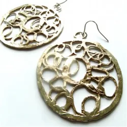 Turkish Recycled Brass Earrings