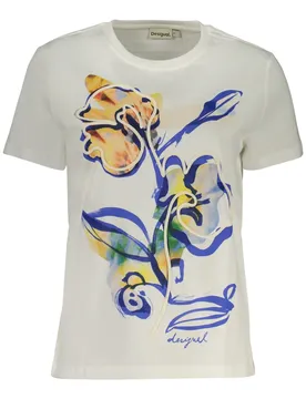 Damen Kurzarm-T-Shirt Weiß 26SWTK38_BI1000