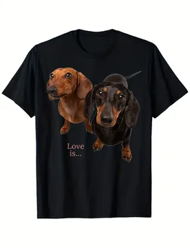 Cute Wiener Dog pattern design -100% cotton summer O-neck short sleeve casual printed men's T-shirt - Aliexpress - FashionsVida