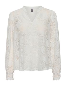 CULTURE Blusa 'Olu' blanco