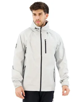 Crew Hooded 2.0 Jacket Grey Fog S Men - Helly Hansen - FashionsVida
