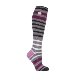 Womens Ladies Thin Extra Long Lightweight Knee High Thermal Socks - Multicolour - Size Uk 4-8