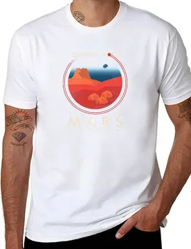 Mars Adventure Camp ? Olympus Mons Expedition T-Shirt t shirts cotton 100% man tshirt T-Shirt - Aliexpress - FashionsVida