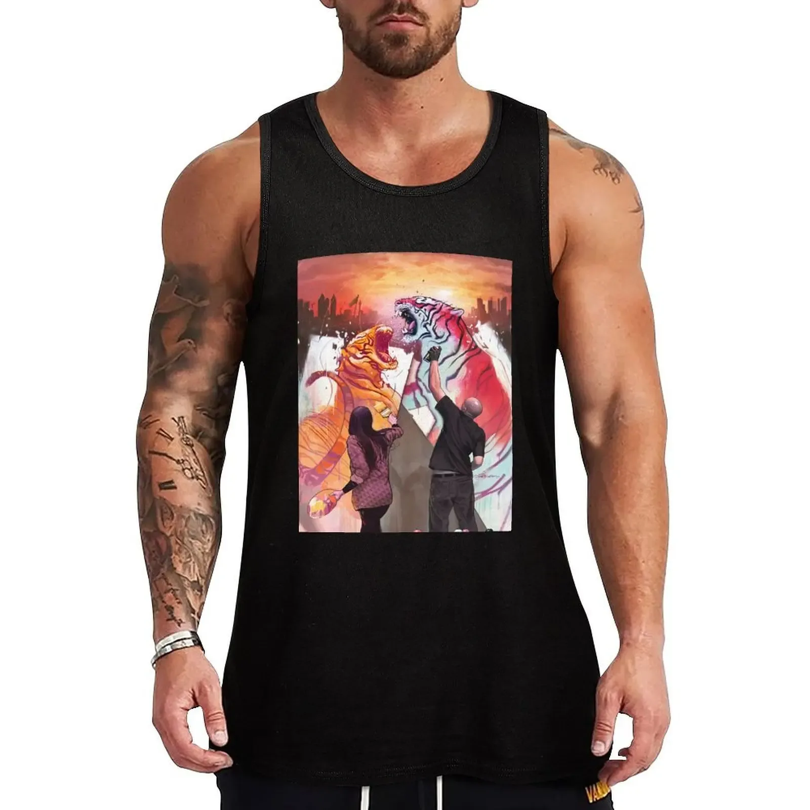 Dueling Tigers Tank Top Classic Basic Tank Top Solid Color Everyday Wear - Aliexpress - FashionsVida