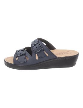 Ciabatte blu con sottopiede in vera pelle antiscivolo 90160008CE 36