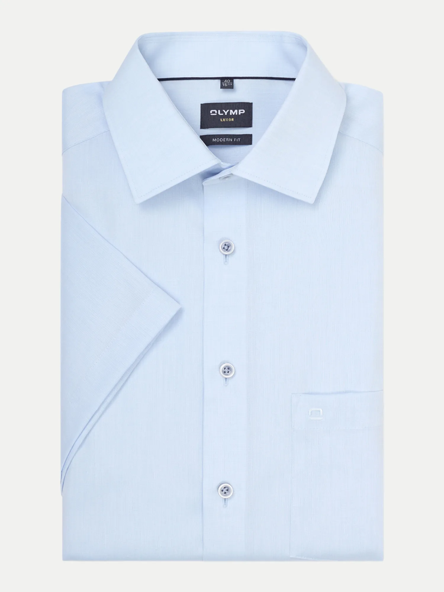 Olymp Modern-Fit Luxor Hemd Blau 40 - Olymp - FashionsVida