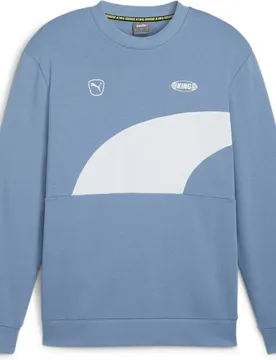 KING Crew Herren Sweatshirt, blau M