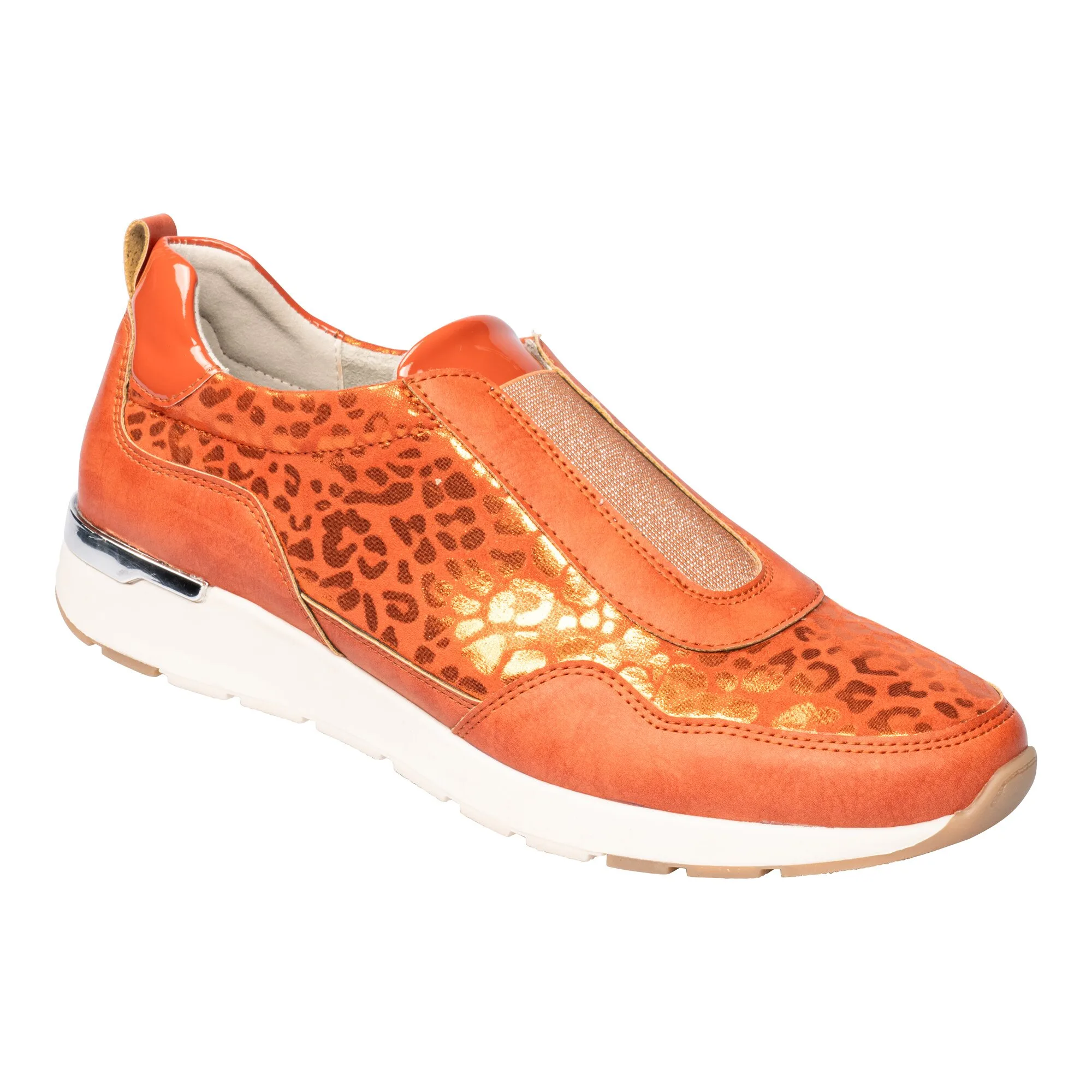Stretch-Sneaker "Leo" 36 orange - wonderwalk - FashionsVida
