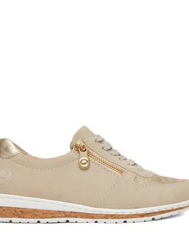 Sneakers N5121-60 Beige 39 female - Rieker - FashionsVida