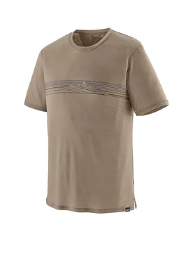 Herren Funktionsshirt Capilene® Cool Merino Graphic camel XL M - Patagonia - FashionsVida