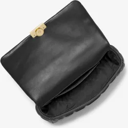 Bolso de hombro tribeca grande de piel acolchada