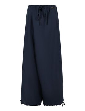 Marni Pantaloni Blu In Lana Vergine