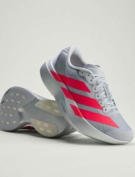 Scarpe adizero EVO SL 37 1/3 Silver Metallic / Lucid Red / Iron Metallic