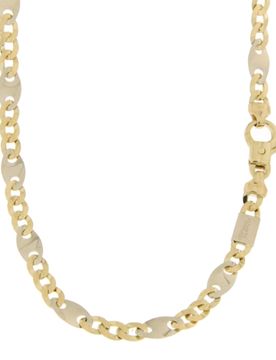 Collana Uomo Oro Giallo Bianco GL100733