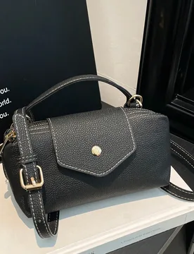 Bolso de mano mini de unicolor elegante, bolso tipo empanadilla, bolso de media luna con correa de hombro ajustable, bolso ideal como regalo para fies - Shein - FashionsVida