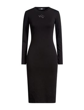 Midi-Kleid Damen Schwarz M,S,XL,XS Damen