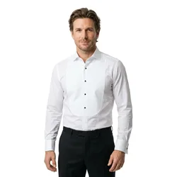 Camicia A Maniche Lunghe Hank Tux3 White 39