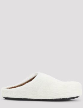 Long Hair Calfskin Fussbett Sabot Mule (Women's)