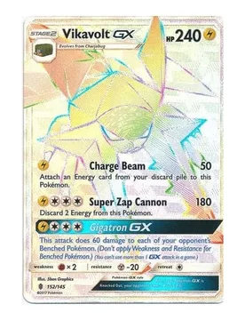 Pokemon SM Guardians Rising 152/145 Vikavolt GX (Rainbow Rare) - Pokémon - FashionsVida