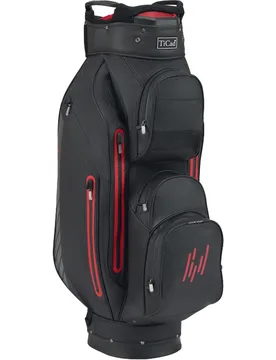Cartbag Sportsline 14 Hole Waterproof, schwarz/rot - TiCad - FashionsVida