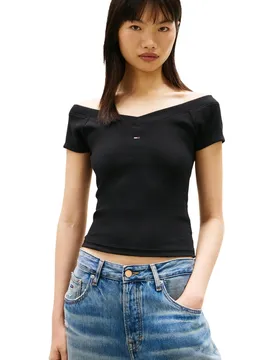 Damen Top Schwarz 513364