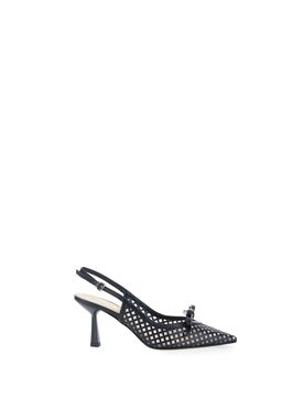 Décolleté slingback rete NERO 38.5