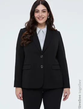 Blazer de mujer ajustado en tejido elástico - Fiorella Rubino - FashionsVida