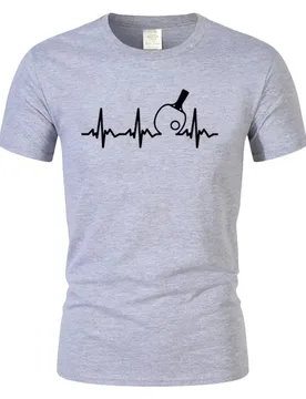 Summer Fashion Table Tennis Heartbeat T Shirt Men's Cotton Ping Pong Tops Designer Short Sleeve Casual Basic T-Shirt Camisetas - Aliexpress - FashionsVida