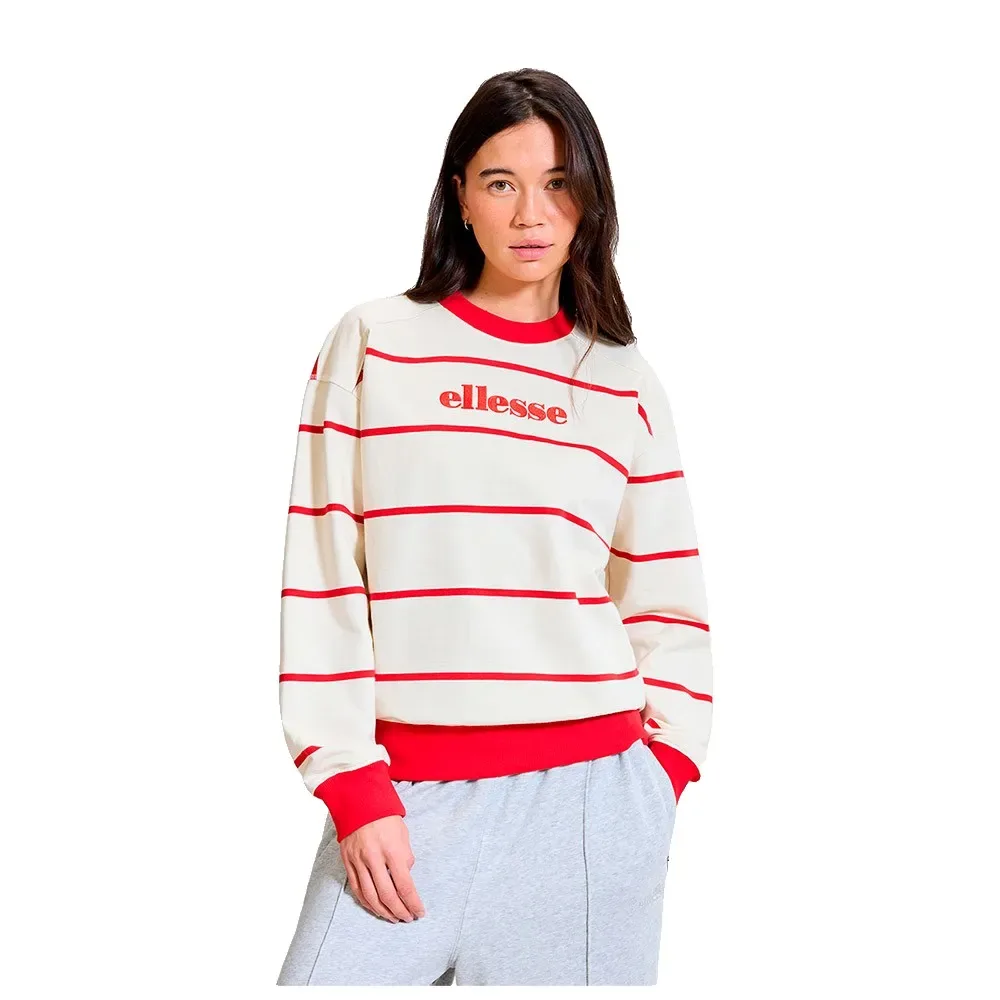 Pull Taggia Off White/Red XS Fille - Ellesse - FashionsVida